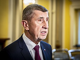 Andrej Babi� na tiskové konferenci po zasedání Bezpe�nostní rady státu, kterého...