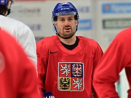 Jakub Flek na tréninku reprezentace p�i kempu p�ed olympijskými hrami.