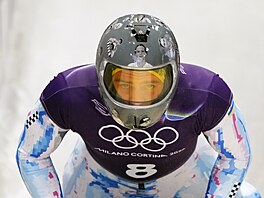 Skeletonista Vladyslav Heraskevy� má na helm� portréty zabitých ukrajinských...