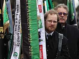 Záv�re�ný pochod horník� a jejich p�íznivc� centrem Ostravy k ukon�ení t�by...