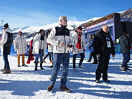 Prezident Petr Pavel v Livignu sledoval finálové jízdy paralelního ob�ího...