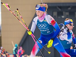 Markéta Davidová trénuje v biatlonovém areálu v Anterselv�.