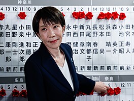 Sanae Takai�iová, japonská premiérka a p�edsedkyn� vládní Liberáln�...
