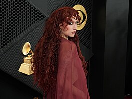 Chappell Roan na cenách Grammy v Los Angeles (1. února 2026)