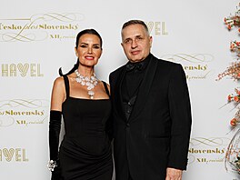 Silvia Lakato�ová a její man�el Pavol Chovanec na �esko-Slovenském plese v...