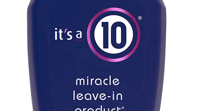 It�s a 10 Miracle Leave-In Conditioner, bezoplachov� kondicion�r ve spreji, se reji, slune�nicov�m extraktem, hedv�bn�mi aminokyselinami, aloe vera a panthenolem, hydratuje, chr�n� p�ed vn�j��mi vlivy, cena 567 K�