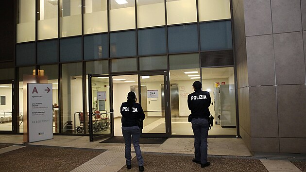 Nemocnice v italsk�m Trevisu, kam p�evezli zran�nou sjezda�ku Lindsey Vonnovou. (9. �nora 2026)