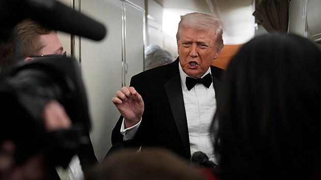 Donald Trump na palub� Air Force One