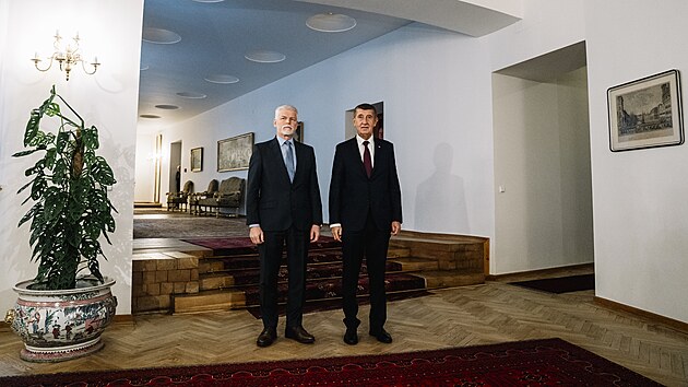 Premi�r Andrej Babi� dorazil na sch�zku s prezidentem Petrem Pavlem na Pra�sk� hrad. (4. �nora 2026)