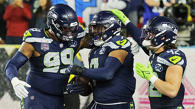Hr��i Seattle Seahawks se raduj� v Super Bowlu.