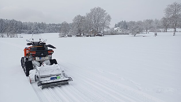 ���rsk�m se povedlo krom� are�lu na ��dkov� louce u Pilsk� n�dr�e upravit stopy i sm�rem na Polni�ku. (3. �nora 2026)