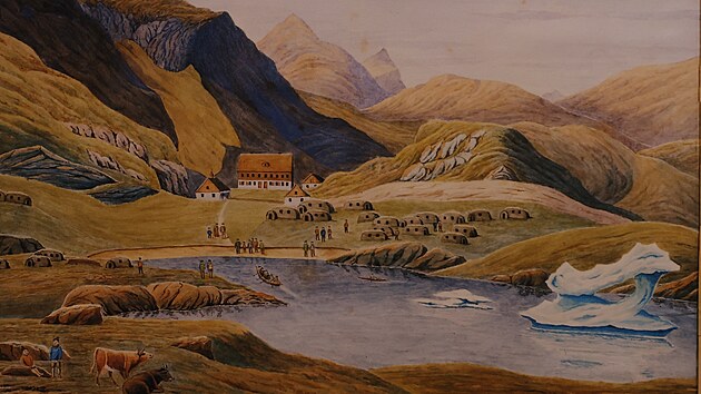 Jednou z misií, které Morav�tí brat�i v Grónsku zalo�ili, bylo v roce 1774...