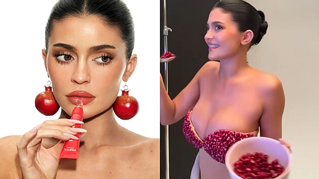 Kylie Jenner zaujala p�i propagaci svého nového kosmetického produktu odvá�ným...