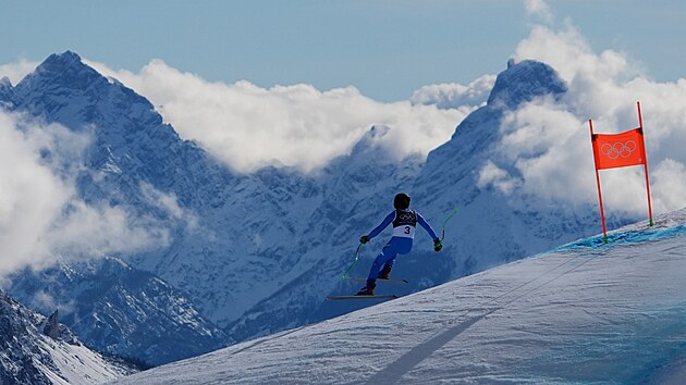 Italka Federica Brignoneová p�i olympijském sjezdu v Cortin�.