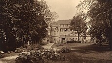 Pohled na uli�ní pr��elí vily Augusta Löw-Beera v ulici Hlinky v brn�nských...