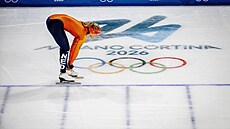 Rychlobrusla�ka Jutta Leerdamová b�hem tréninku v na ZOH Milán-Cortina 2026
