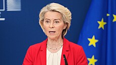 P�edsedkyn� Evropské komise Ursula von der Leyenová v Bruselu (30. zá�í 2025)