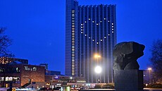 Srdce ze sv�tel za zachování provozu Interhotel Kongress v Chemnitz...