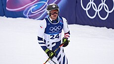 Jan Zabyst�an po tréninku na olympijský sjezd v Bormiu.