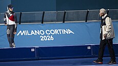 Rychlobrusla�ka Martina Sáblíková a kou� Petr Novák na tréninku, 5. února 2026.