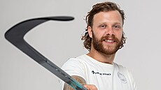 Hokejista David Pastr�ák p�ed ZOH v Milán�.