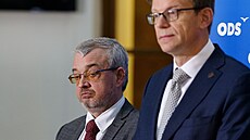 Tisková konference poslaneckého klubu ODS ve Sn�movn� p�ed vyhlá�ením ned�v�ry...