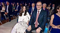 Boris ��astný s man�elkou Barborou ��astnou.