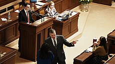 Filip Turek (vlevo) a bývalý prezident Václav Klaus.