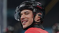 Sidney Crosby na tréninku kanadských hokejist�.