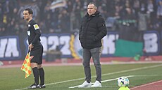 Kou� ostravských fotbalist� Tomá� Galásek b�hem zápasu s Olomoucí.