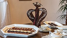 Výrobky �okoládovny MANA v Krásné Líp� na D��ínsku