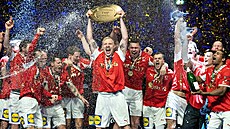 Dán�tí házenká�i slaví zisk evropského titulu.