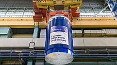 První kontejner �KODA 440/84 pro transport a ulo�ení pou�itého jaderného...