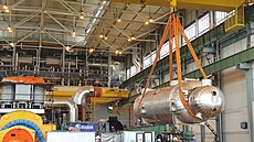 Vým�na p�ih�ívák�-separátor� páry na obou blocích elektrárny Temelín za nové...