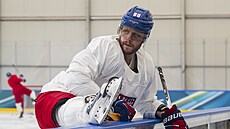 David Pastr�ák se p�ipravuje na trénink národního týmu v Milán�.