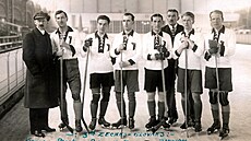 TÝM �T�CH PRVNÍCH�. �eskoslovenská sestava, která na letní olympiád� v roce...