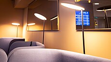 Interiér nové �D Lounge na pra�ském hlavním nádra�í