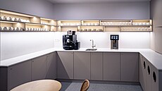 Interiér nové �D Lounge na pra�ském hlavním nádra�í