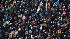 Prezident Petr Pavel a �éf Motorist� sob� Petr Macinka (vlevo) na snímku z 20. listopadu 2025.