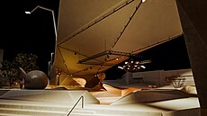 Vizualizace prostor na koncích Dvoreckého mostu (9. února 2026)