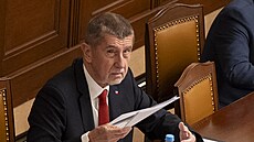 Mimo�ádná sch�ze Poslanecké sn�movny k vyslovení ned�v�ry vlád�. Na snímku...