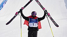 �výcarka Mathilde Gremaudová ve finále slopestylu. (9. února 2026)