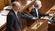 Mimo�ádná sch�ze Poslanecké sn�movny k vyslovení ned�v�ry vlád�. Na snímku...