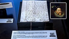 List týkající se magistra Kellyho vystaven na Pra�ském hrad�. Napsal ho n�mecky...