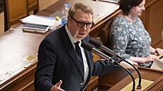 Mimo�ádná sch�ze Poslanecké sn�movny k vyslovení ned�v�ry vlád�. Na snímku...