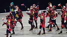 Slavnostní zahájení XXV. zimní olympiády v Itálii. �e�i nastoupili na �ty�ech...