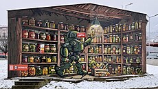 Trafostanice na k�i�ovatce ulic Kamýcká a 28. �íjna v Litom��icích