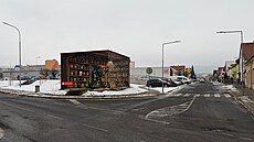 Trafostanice na k�i�ovatce ulic Kamýcká a 28. �íjna v Litom��icích