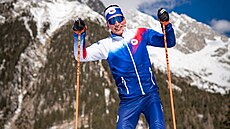 Petr Hák p�i tréninku v Anterselv�