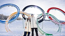 Zlatá olympijská medailistka Zuzana Mad�rová s trenérem Ev�enem Mare�em.